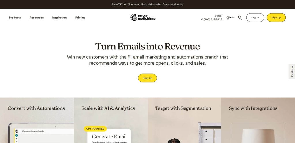 Mailchimp email marketing