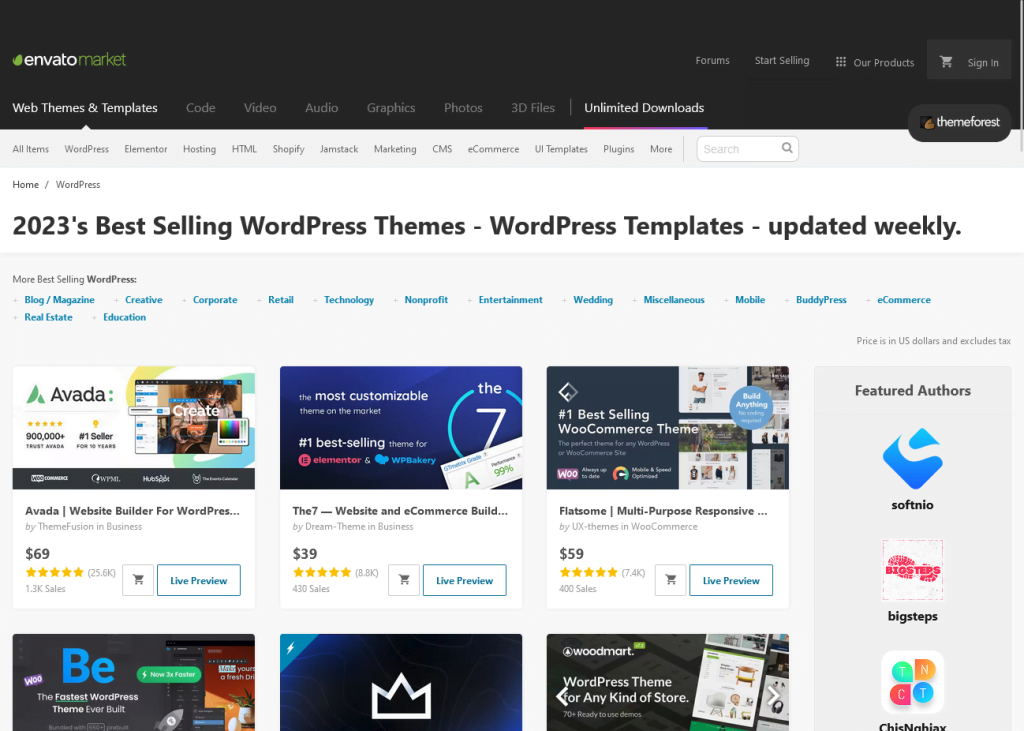 Themeforest WordPress Themes, start a blog